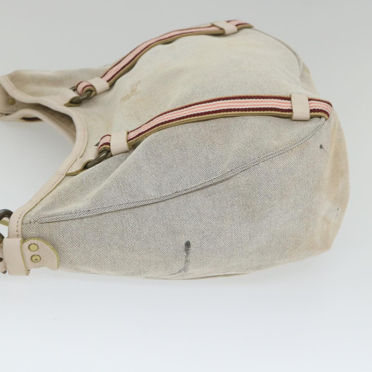 Burberry Auth Canvas Gray Shoulder Bag Style 2