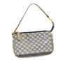 Luxury CELINE Macadam Canvas Accessory Pouch Blue ti1422