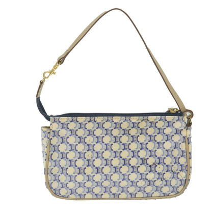 Luxury CELINE Macadam Canvas Accessory Pouch Blue ti1422