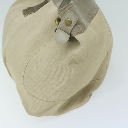 Burberry Label Auth Canvas Beige Tote Bag Style 3
