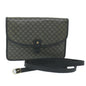 Luxury CELINE Macadam Canvas Shoulder Bag Coated Canvas Navy ti1495