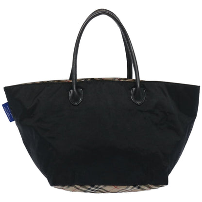 Burberry Label Auth Nylon Beige Tote Bag