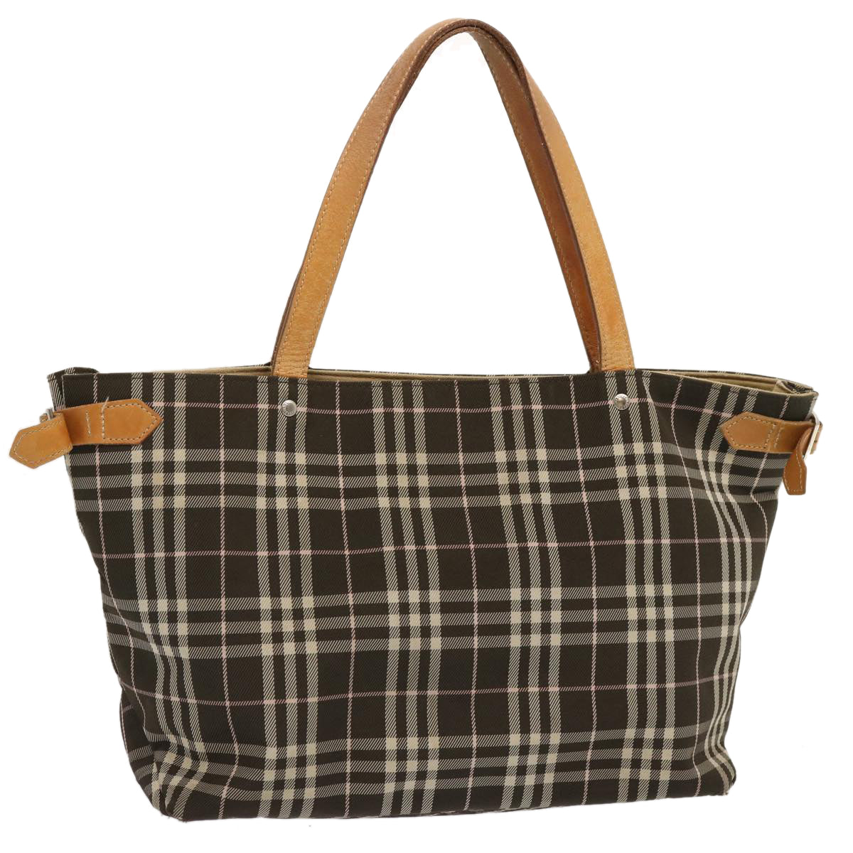 Burberry Nova Label Nylon Brown Tote Bag