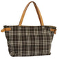 Burberry Nova Label Nylon Brown Tote Bag