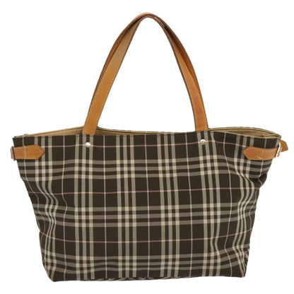 Burberry Nova Label Nylon Brown Tote Bag