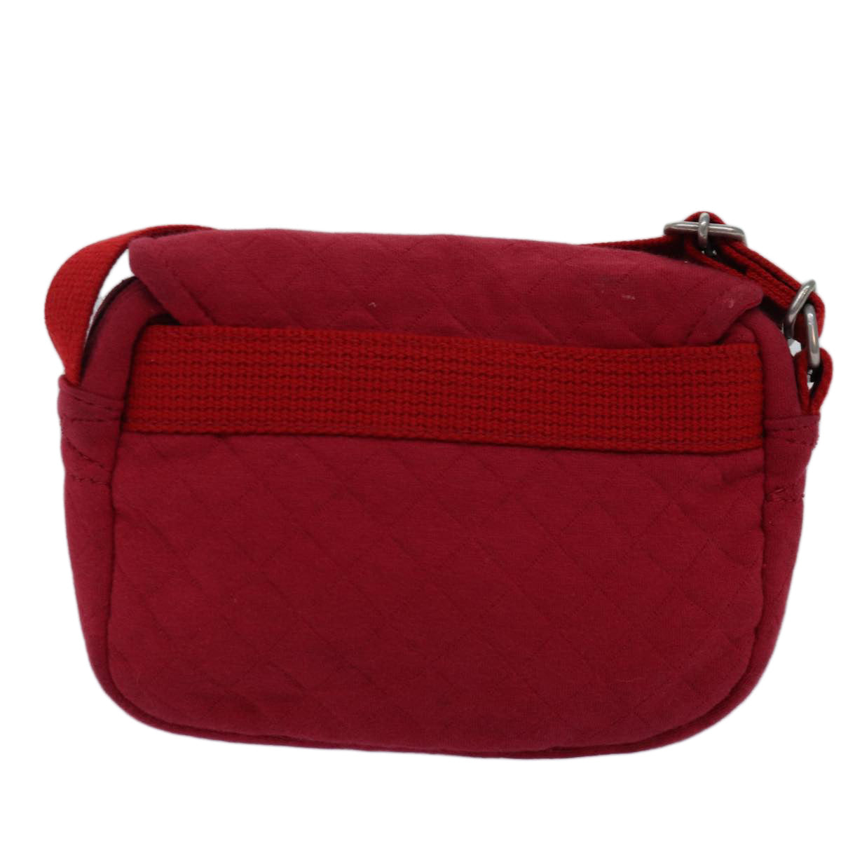Burberry Auth Canvas Red Shoulder Bag