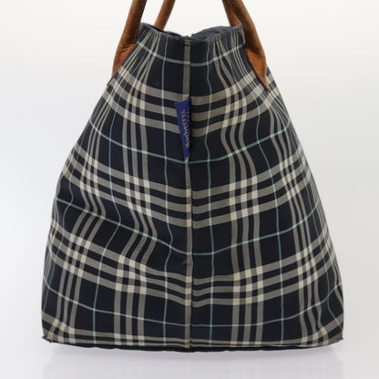 Burberry Nova Label Canvas Blue Handbag Style 4