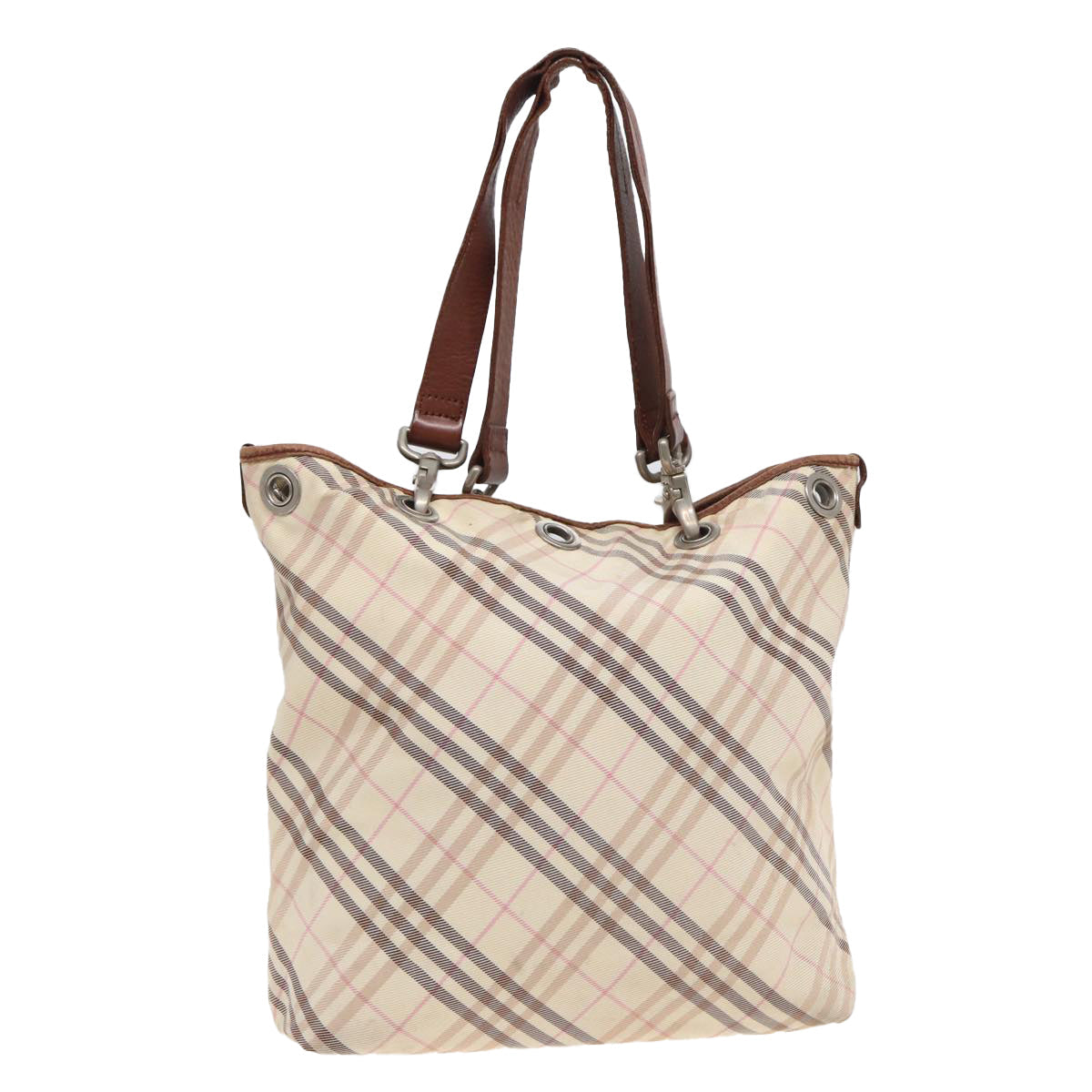 Burberry Nova Auth Nylon Beige Tote Bag Style 4