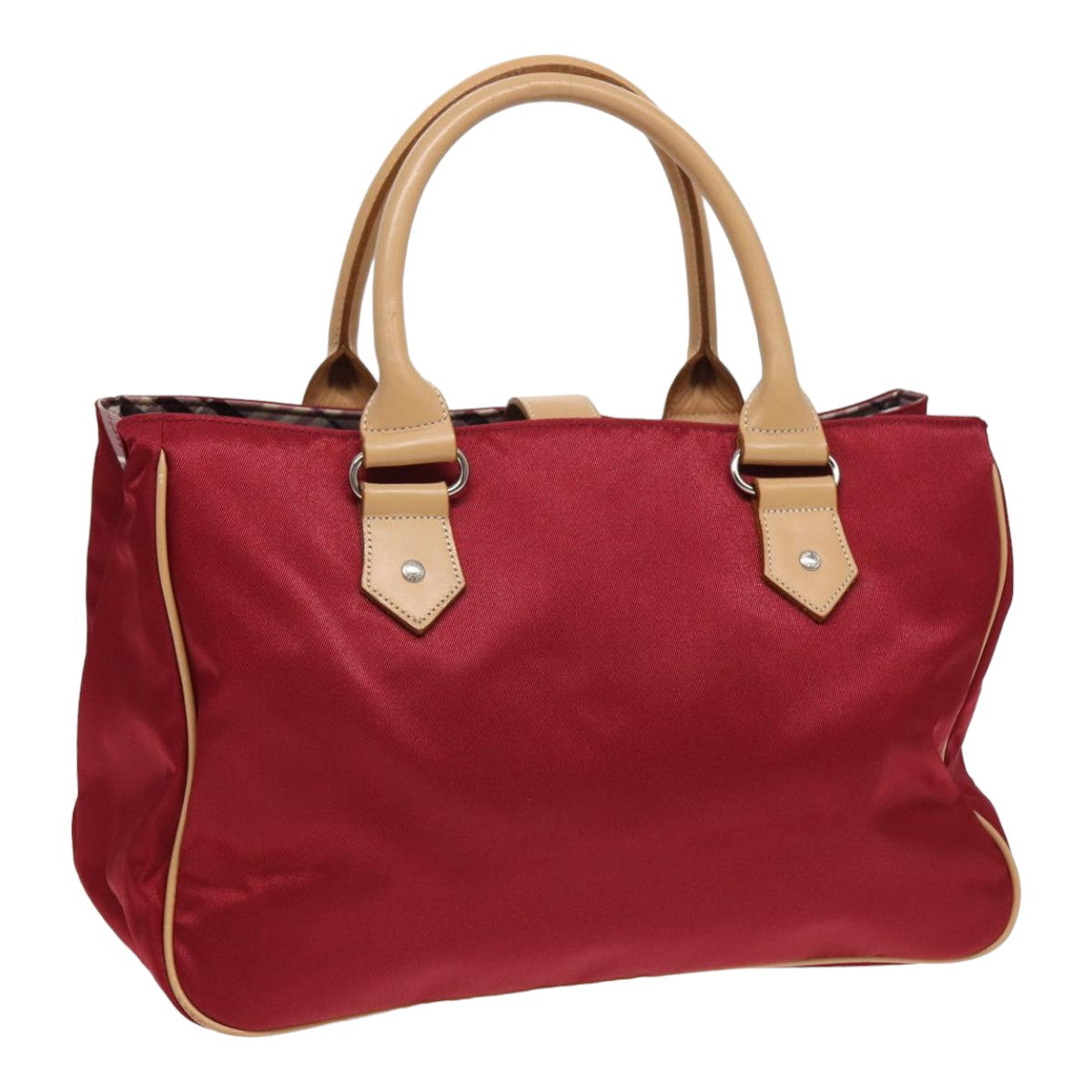 Burberry Nova Label Nylon Beige Handbag Style 13