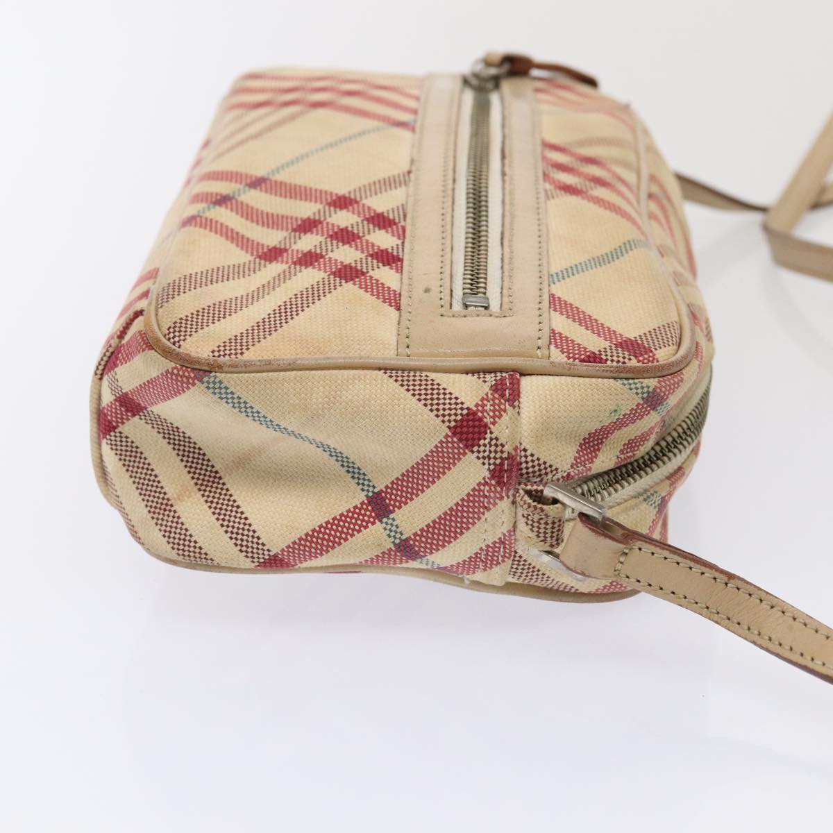 Burberry Nova Label Canvas Beige Shoulder Bag Style 3