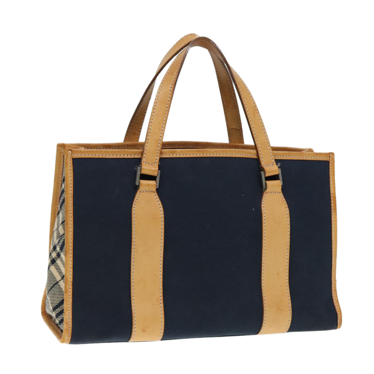 Burberry Nova Label Canvas Beige Handbag Style 7