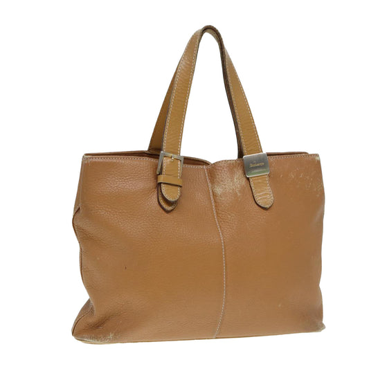 Burberry BurberrySs Auth Leather Brown Handbag Style 6