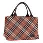 Burberry Nova Label Nylon Brown Handbag Style 3