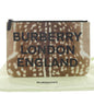 Burberry London Leopard Brown Clutch Bag