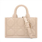 Christian Dior Beige Macrocannage Leather Mini Dior Book Tote Bag [Clearance Sale] Rovelle Bags