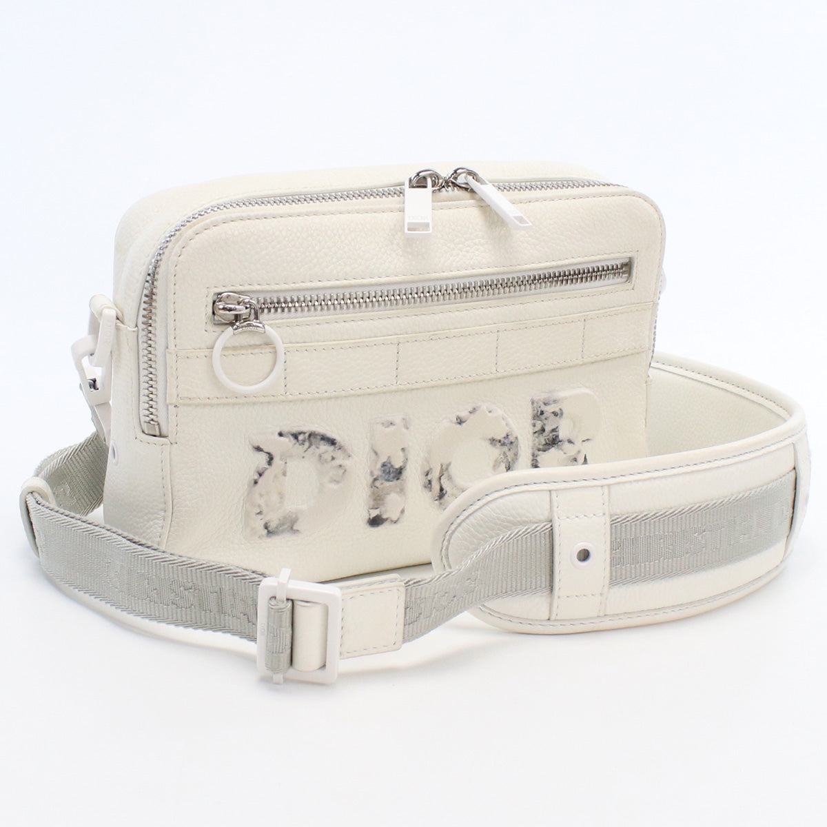 Christian Dior 1SFPO101YWM_H19E Shoulder Bag white leather Rovelle Bags