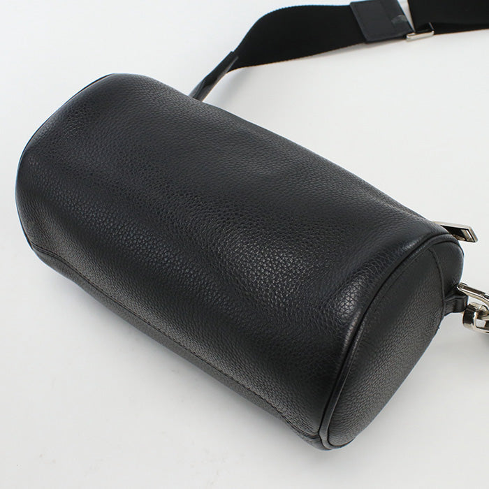 ChristianDior 1ATPO061 roller Atelier Diagonal shoulder bag leather black unisex Rovelle Bags