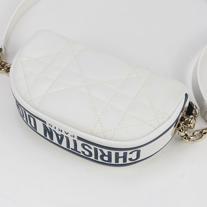 Dior S7200ONOA Shoulder Bag Dior Vibe Micro Hobo 2way Quilted Chain Mini Bag lambskin white Women Rovelle Bags