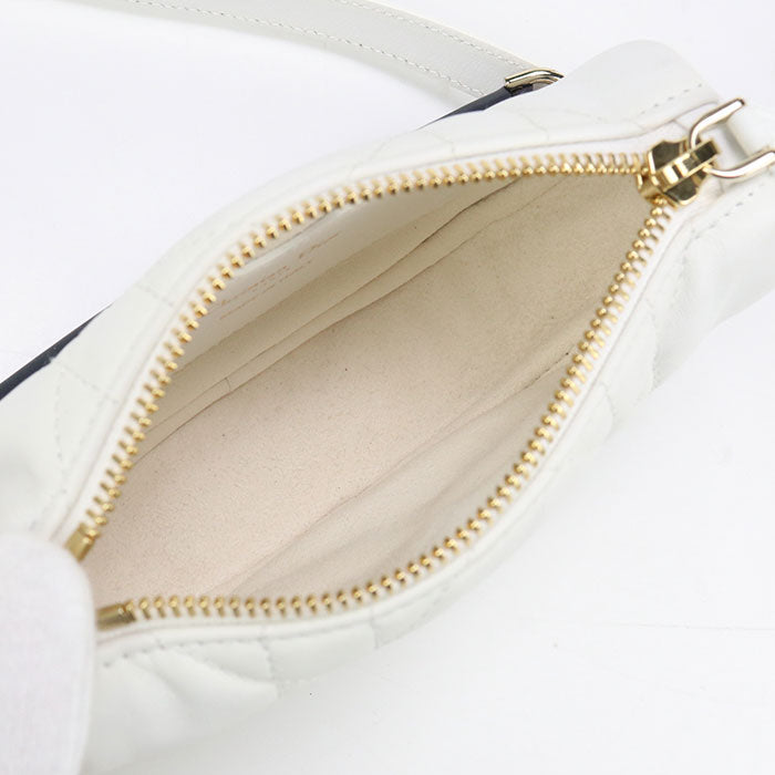 Dior S7200ONOA Shoulder Bag Dior Vibe Micro Hobo 2way Quilted Chain Mini Bag lambskin white Women Rovelle Bags