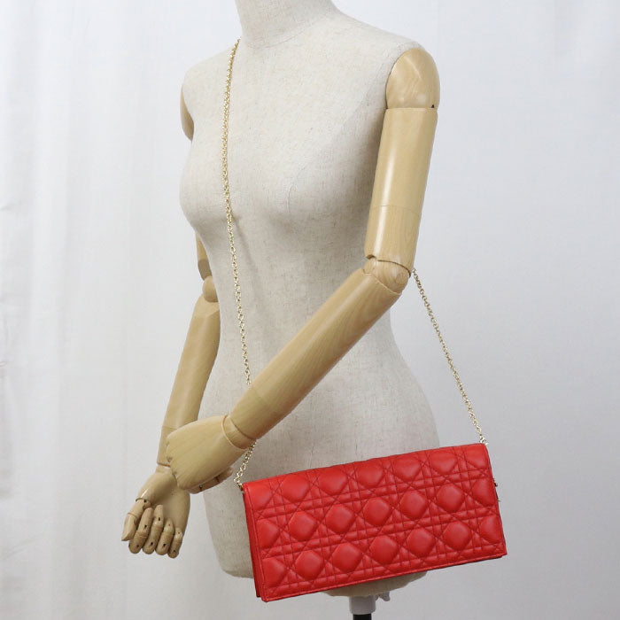 Dior Shoulder Bag Canage Lady Dior ChainShoulder Bag lambskin black Women Rovelle Bags