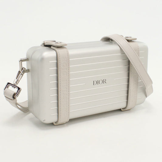 Dior 2DRCA295YWT Personal Crossbody Bag collaboration aluminum silver unisex Rovelle Bags