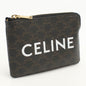 CELINE 10C66 2CA2.38NO Coin purse Triomphe canvas Coin Pocket PVC black Women