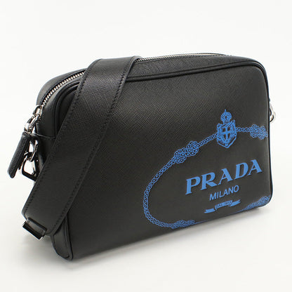 Prada 2Vh063 With Logo Safiano Shoulder Bag Leather Mens Unisex Rovelle Bags