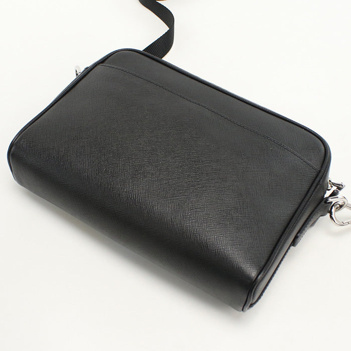 Prada 2Vh063 With Logo Safiano Shoulder Bag Leather Mens Unisex Rovelle Bags