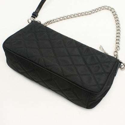 Prada 1Bh026 Shoulder Bag Quilting Chain 2Wayshoulder Bag Nylon Black Women Rovelle Bags
