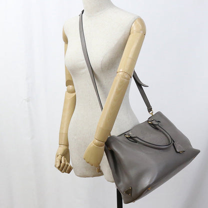 Prada 1Ba579 2Ebj F0572 2Way Tote Bag Grain Calf Gray Women Rovelle Bags