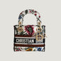 Dior Lady Dior Leather Handbag White Rovelle Bags