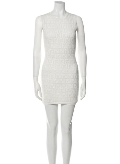 FENDI JACQUARD STRETCHY MINI DRESS Rovelle Bags