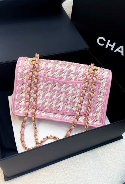 Chanel Luxury Leather Pink Handbag Pink Rovelle Bags