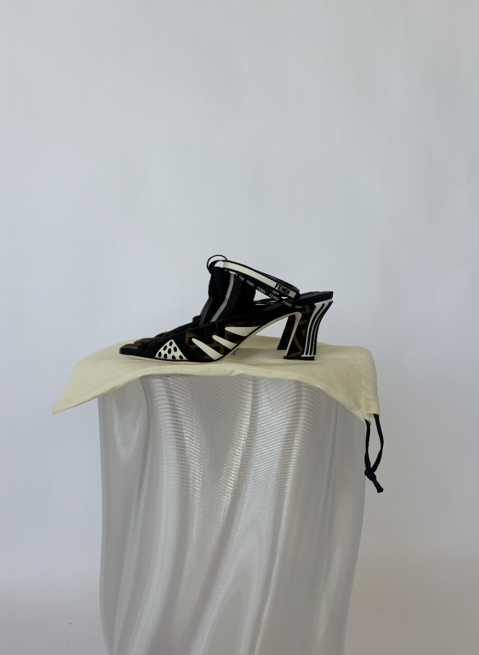 Fendi Zucca Heeled Sandals Rovelle Bags