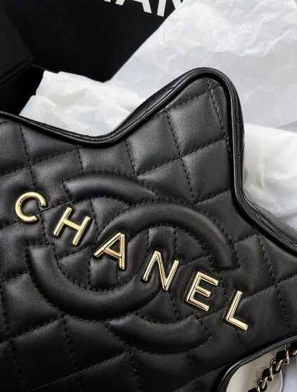 Chanel Luxury Lambskin Black Handbag Style 2 Rovelle Bags