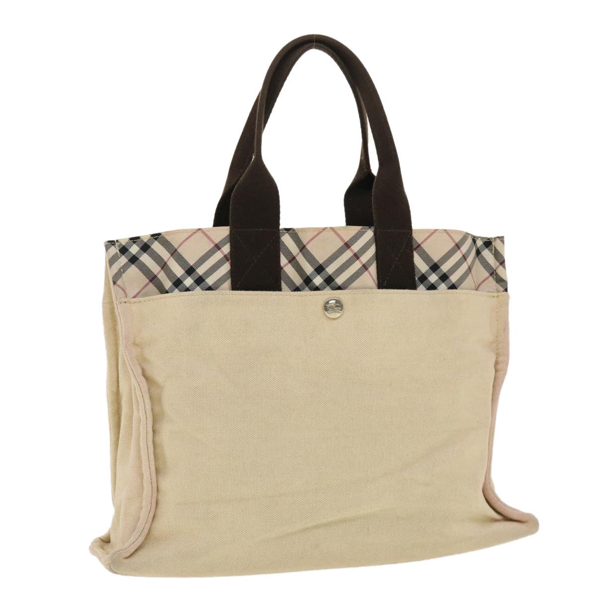 Burberry Nova Label Canvas Beige Tote Bag Style 3