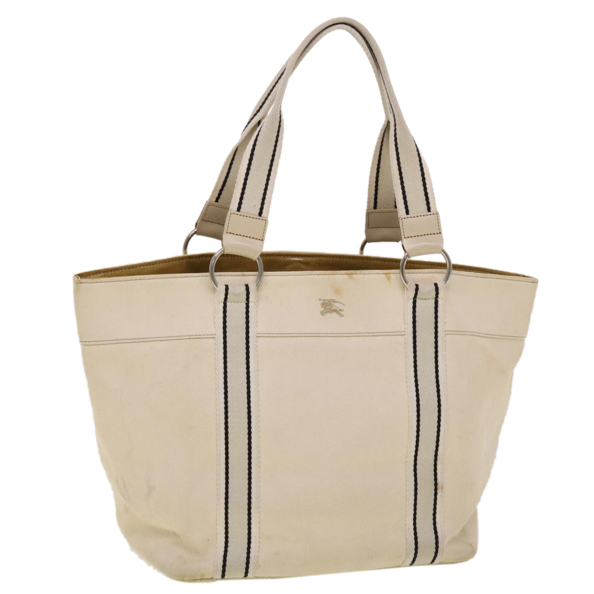Burberry Auth Canvas Black Tote Bag Style 3