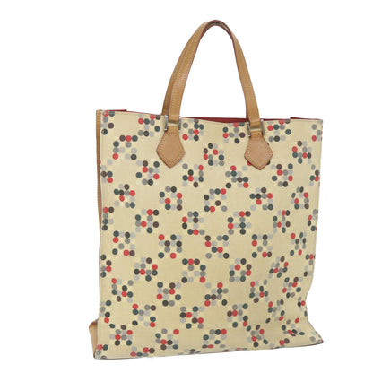 Burberry Label Auth Canvas Beige Tote Bag Style 4