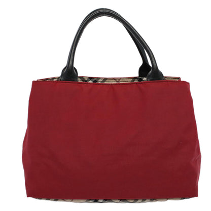 Burberry Auth Nylon Red Handbag