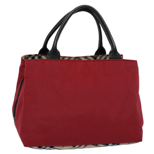 Burberry Auth Nylon Red Handbag