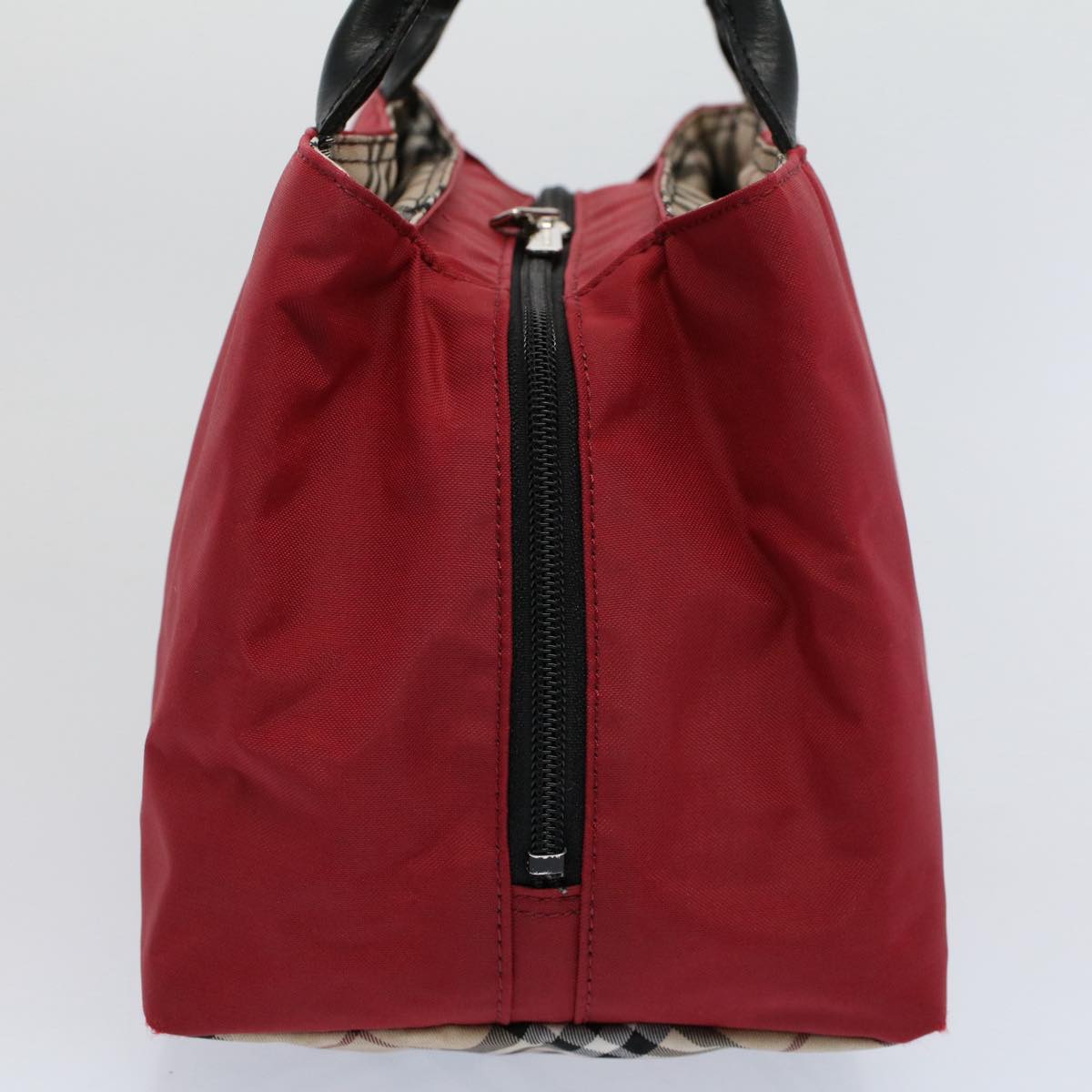 Burberry Auth Nylon Red Handbag