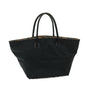 Luxury BurberrySs Blue Label Hand Bag Nylon Black Auth yb538