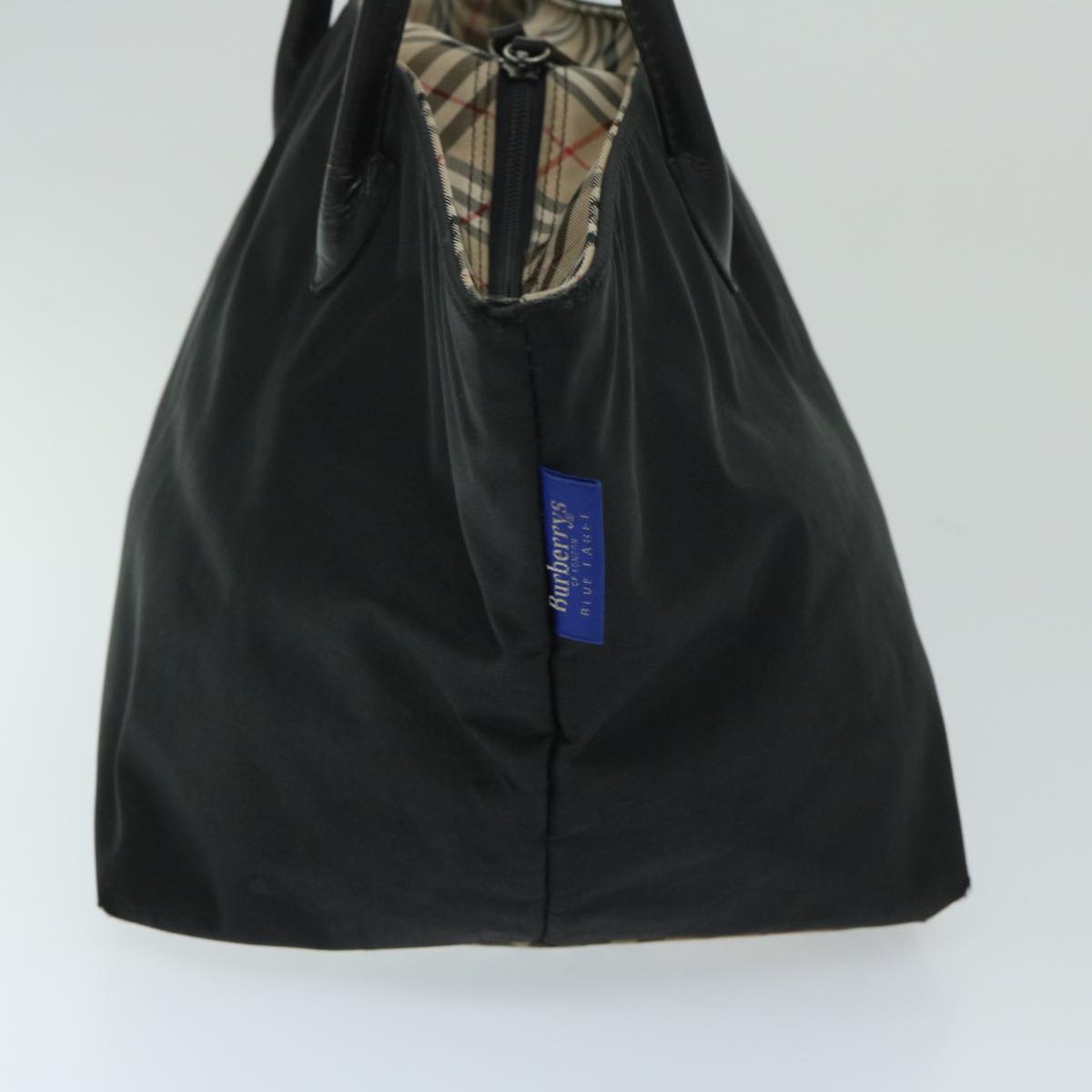 Burberry BURBERRYSs Label Nylon Black Handbag