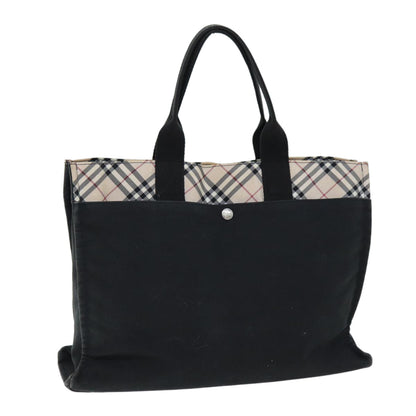 Burberry Nova Label Canvas Black Handbag
