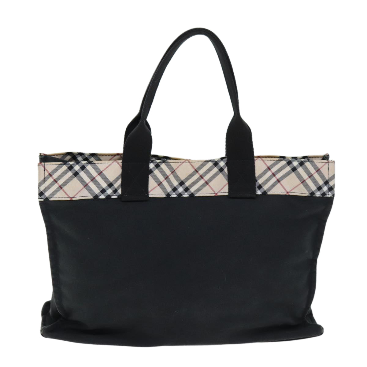 Burberry Nova Label Canvas Black Handbag
