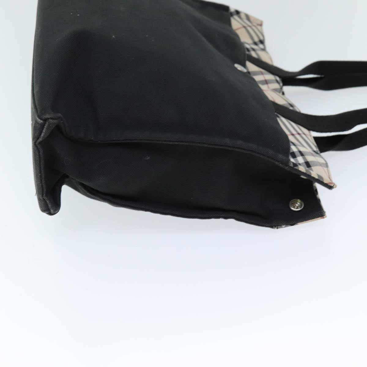 Burberry Nova Label Canvas Black Handbag
