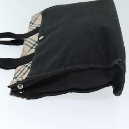 Burberry Nova Label Canvas Black Handbag