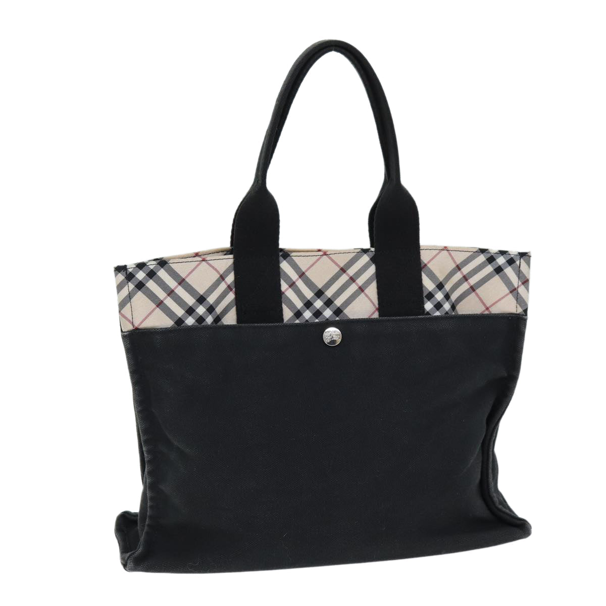Burberry Nova Label Canvas Black Handbag Style 2