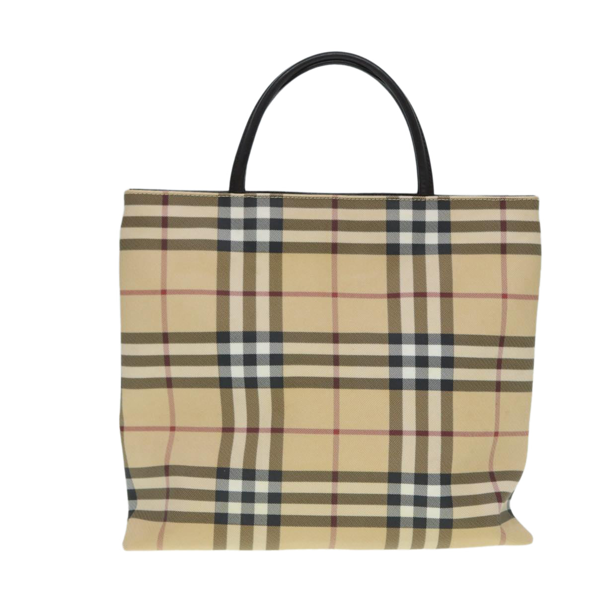 Burberry Nova Auth Leather Beige Handbag Style 6