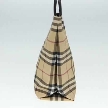 Burberry Nova Auth Leather Beige Handbag Style 6